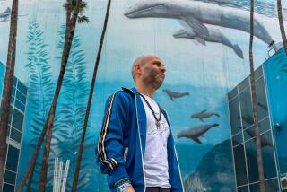 Fish posing outside the Long Beach Aquarium before DJing Dreamstate music fesitval
