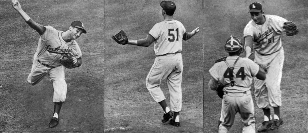 Ted Kluszewski, at LA Coliseum for the World Series