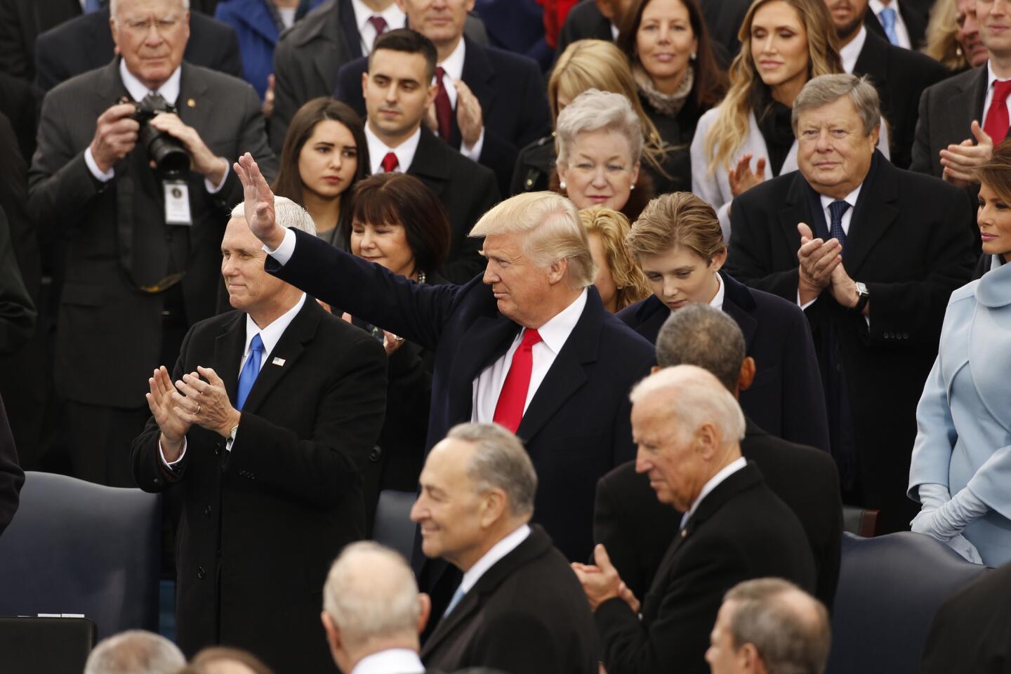 The inauguration of Donald Trump