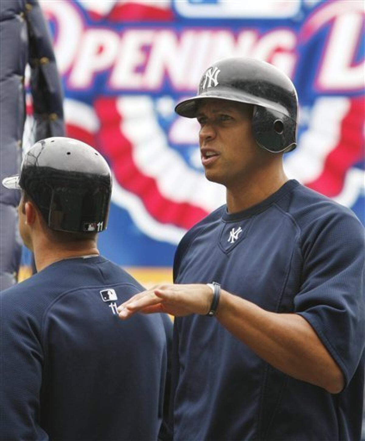 Jorge Posada New York Yankees Game Used Jersey Batting Practice