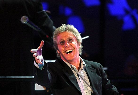 Roger Daltrey, lead singer of the Who and a previously inducted Hall of Famer, performs.