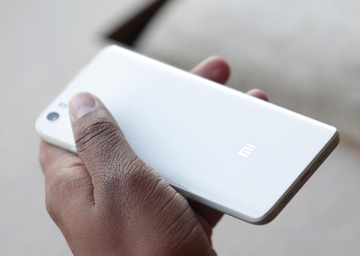 A Minnesota firm is developing the "Ideal Conceal," a .380-caliber, double-barreled, two-round handgun designed to look like a smart phone. Above, the Xiaomi Mi5 smartphone.