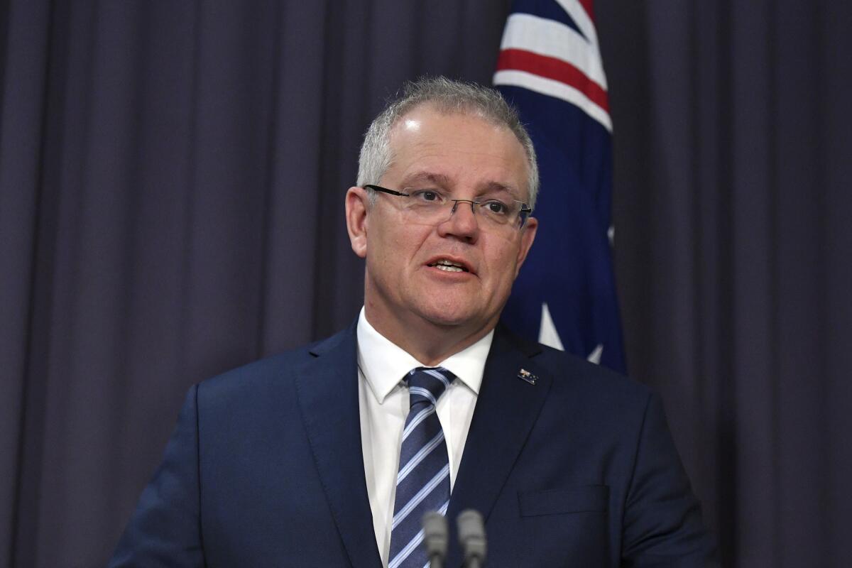 Australian Prime Minister Scott Morrison