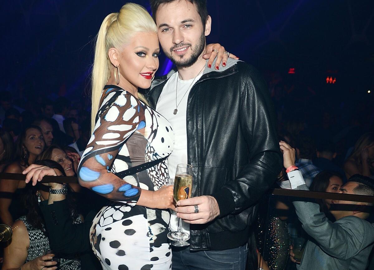 Christina Aguilera and her fiancé Matthew Rutler dined and partied at Hakkasan during its second anniversary.