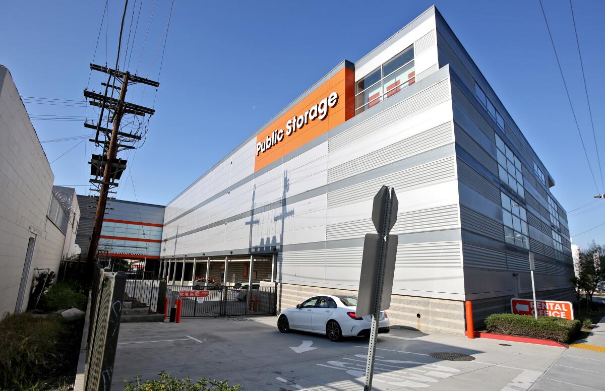 An exterior view of a storage facility in Glendale