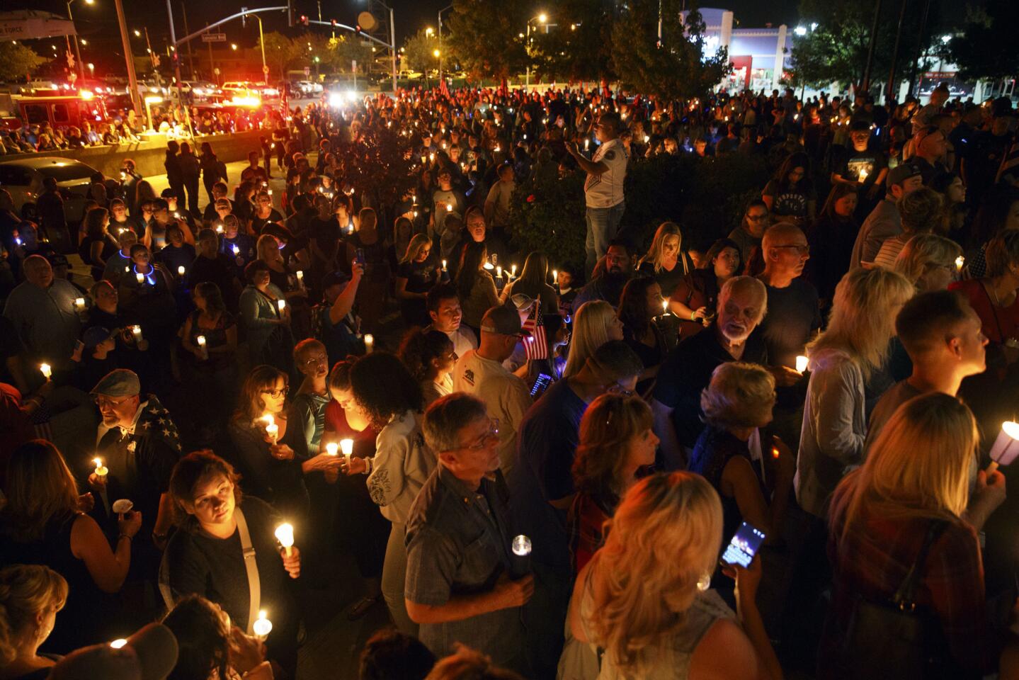 Memorial for L.A. County sheriff’s Sgt. Steve Owen