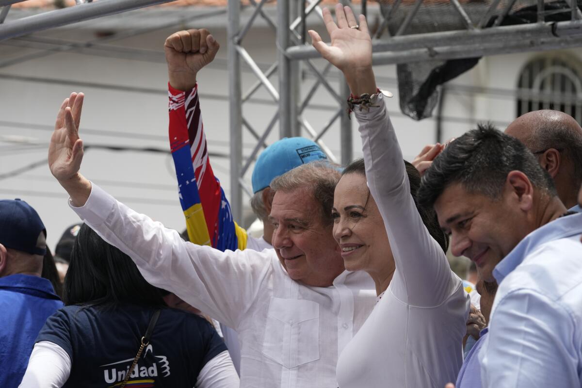 El candidato venezolano a la presidencia Edmundo González Urrutia
