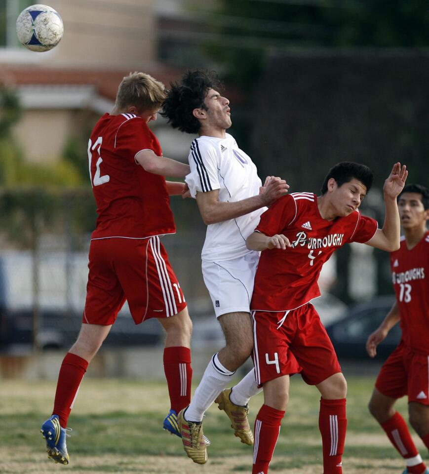 Burroughs vs. Hoover boys' soccer