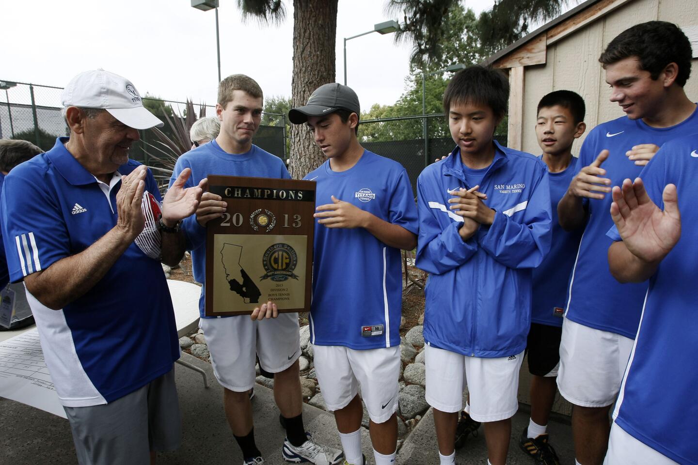 Photo Gallery: San Marino High boys tennis team crowned CIF Div. II Champions