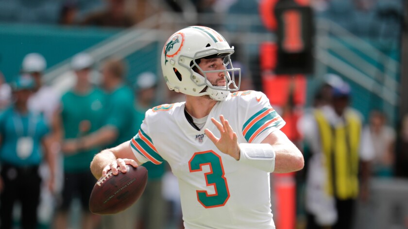 Column Josh Rosen Takes Over As Dolphins Starting Quarterback