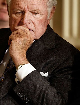 Sen. Edward M. Kennedy (D-Mass.) attends a White House forum on healthcare reform in March 2009. Kennedy's illness kept him away from the Senate for most of the year, as lawmakers have taken up one of his lifelong causes.