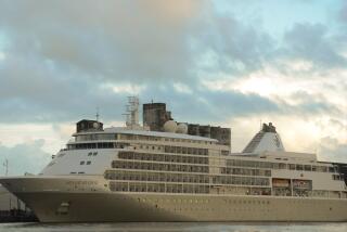 View of the Silver Shadow cruise ship, which is stranded in the port of Recife after a passenger was diagnosed with Coronavirus, in Recife, Brazil, on March 15, 2020. - The Silver Shadow and its 609 passengers from 18 nationalities, was quarantined at the port on March 12, 2020, after a 78-year-old Canadian tested positive for Coronavirus. (Photo by LEO CALDAS / AFP) (Photo by LEO CALDAS/AFP via Getty Images)