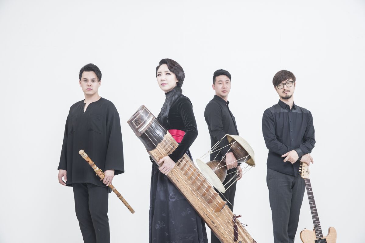 The members of Korea's Black String musical group 