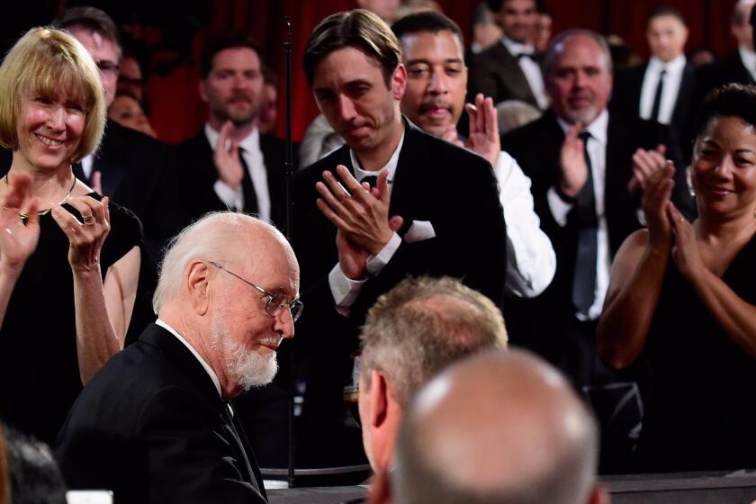 John Williams is honored at the American Film Institute's 44th Life Achievement Award tribute at the Dolby Theatre in Hollywood.