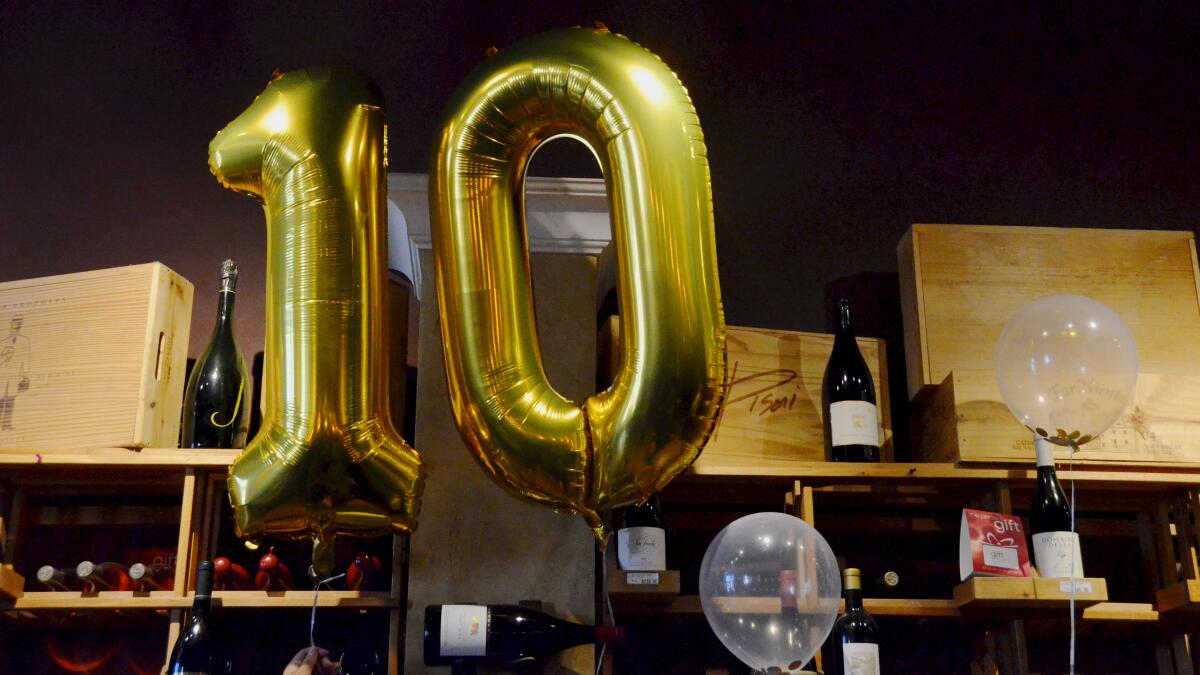 Main Street Winery's 10th anniversary