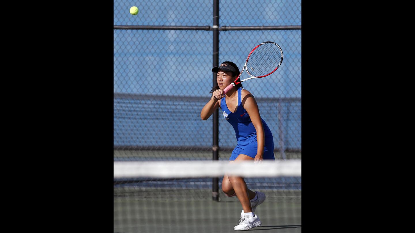 Photo Gallery: Newport Harbor vs. Fountain Valley girls' tennis