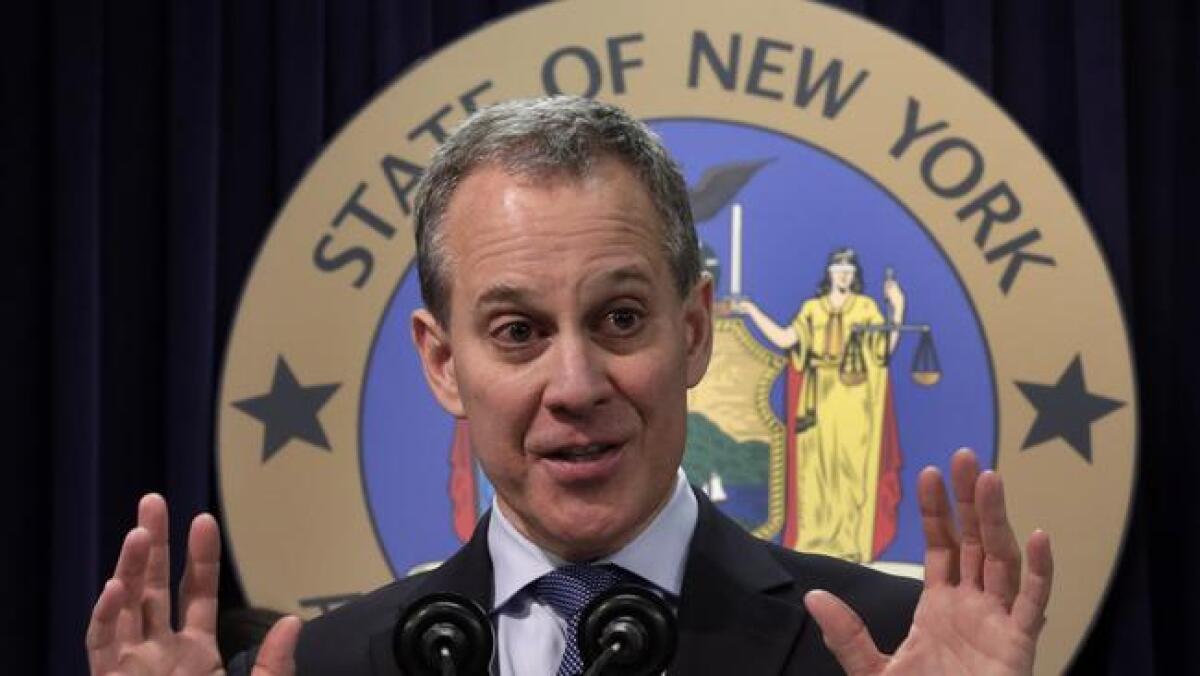 New York Atty. Gen. Eric Schneiderman says the Donald J. Trump Foundation violated a state law requiring such charitable organizations to be registered with the state.