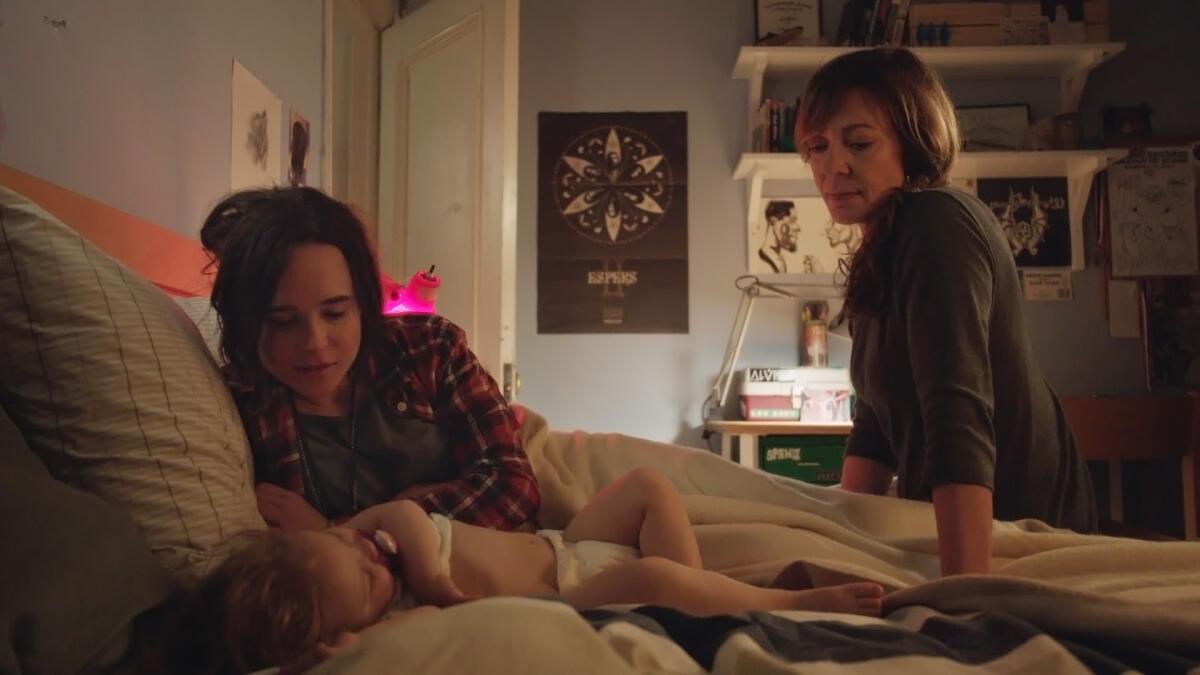 Ellen Page stars as Tallulah, left and Allison Janney stars as Margo in the Sian Heder's "Tallulah," premiering as part of the 2016 Sundance Film Festival
