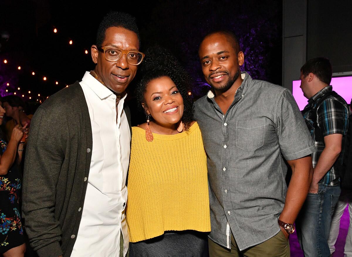 (L-R) Orlando Jones, Yvette Nicole Brown and Dule Hill at Entertainment Weekly's annual Comic-Con party in celebration of Comic-Con 2017 at Float at Hard Rock Hotel San Diego. (Mike Coppola/Getty Images for Entertainment Weekly)