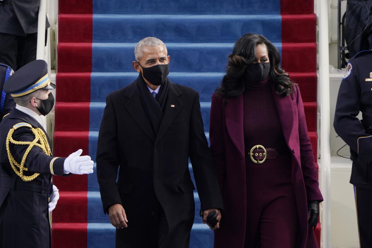 Former President Obama and former First Lady  Michelle Obama.