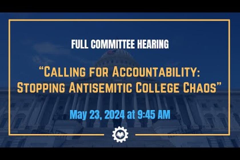 Gene Block testifies before House committee on campus antisemitism