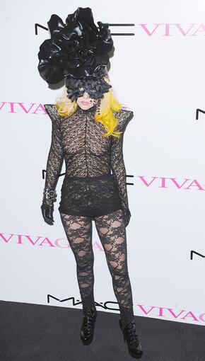 Lady Gaga the Mac Viva Glam launch at Ill Bottaccio in London