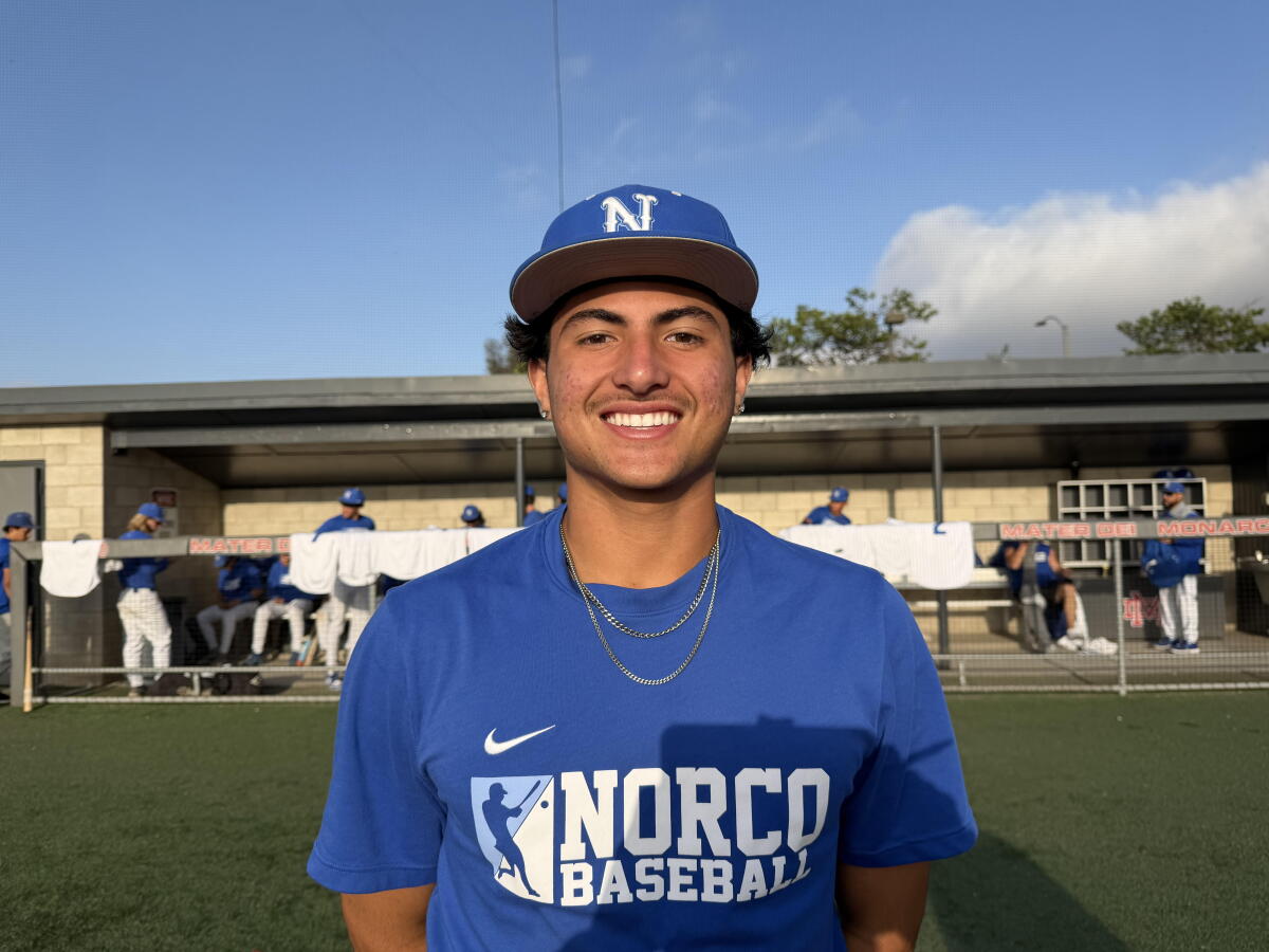 Sophomore Jordan Ayala of Norco was one of several players to have big days in the Big VIII League.
