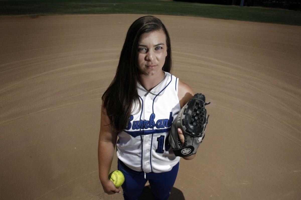 Burbank High dual-threat at the plate and in the circle, Caitlyn Brooks, is the All-Area Softball Player of the Year.