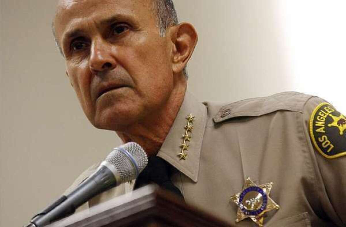 Sheriff Lee Baca has said that the department is dealing with problems at L.A. County jails.