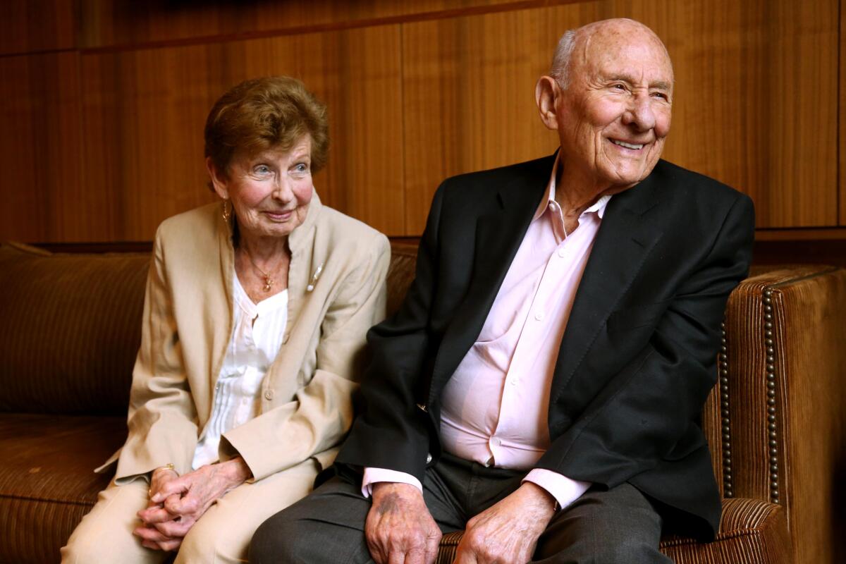 Southern California business leader Meyer Luskin and his wife, Renee