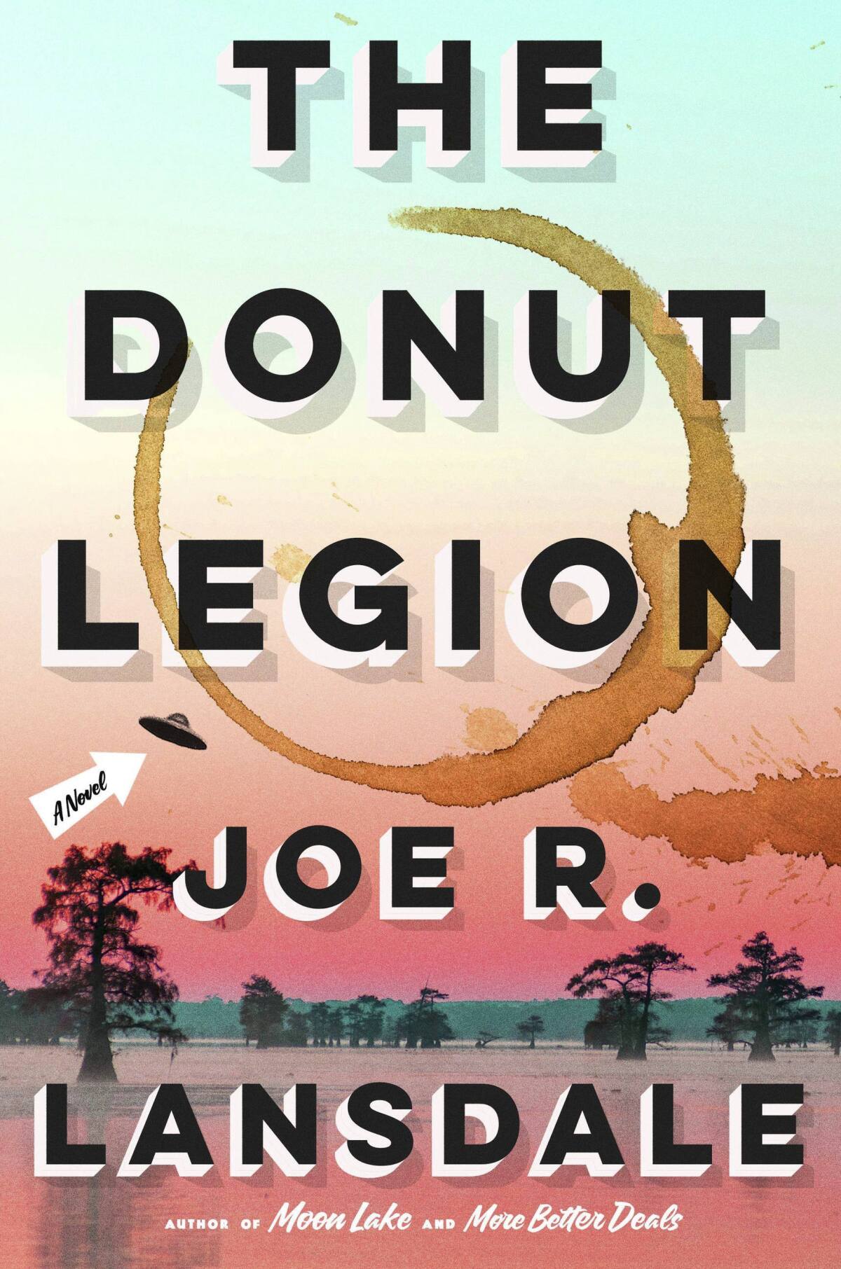 This cover image released by Mulholland Books shows "The Donut Legion" by Joe R. Lansdale. (Mulholland Books via AP)