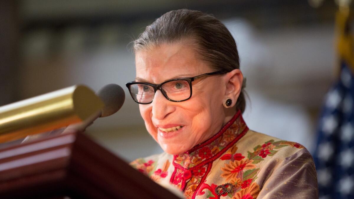 Ginsburg had surgery to remove two cancerous nodules from her left lung on Dec. 21 but is already back at work.