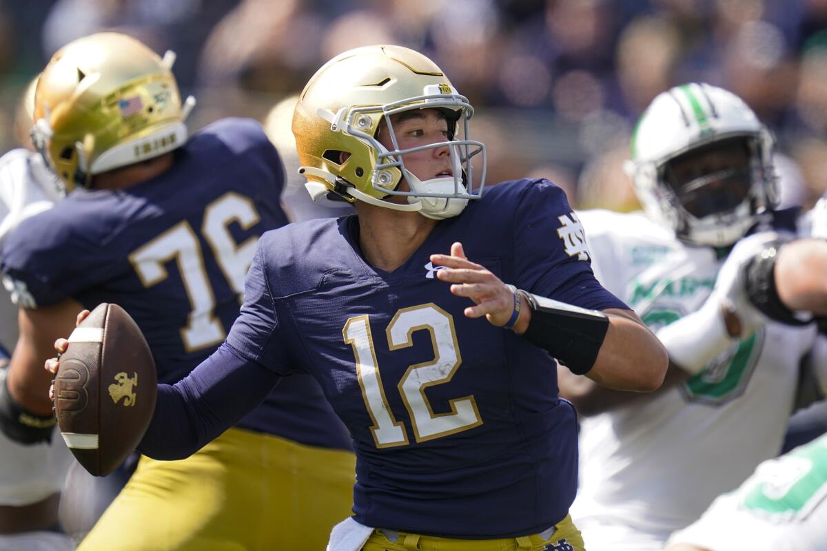 We've had a number of dual-sport - Notre Dame Football