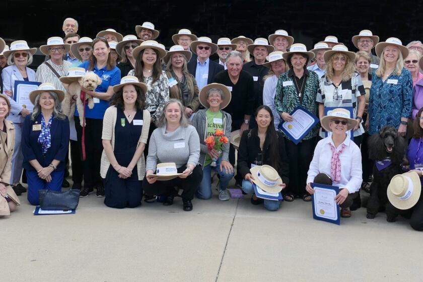 The 2024 Rancho Bernardo Hats Off to Volunteers honorees at the April 27 ceremony.