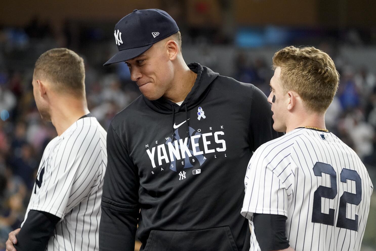 Aaron Judge says toe ligament is torn