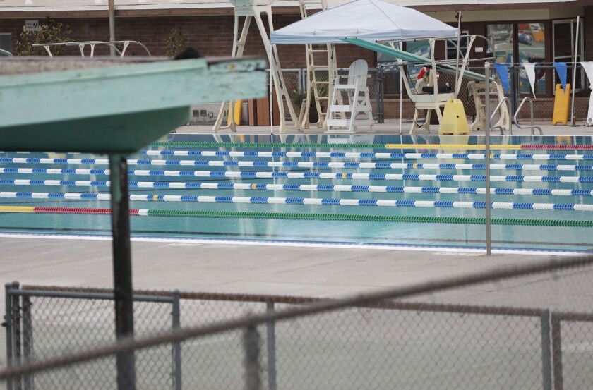 View of National City's Las Palmas pool on Tuesday, Nov. 23, 2021. It is getting a $4 million renovation.