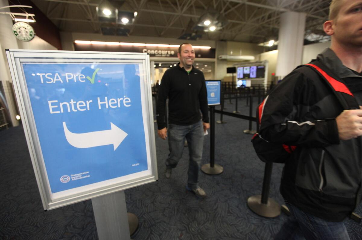 Members of the TSA's PreCheck program use dedicated lanes that allow them to get through airport security checkpoints more quickly.