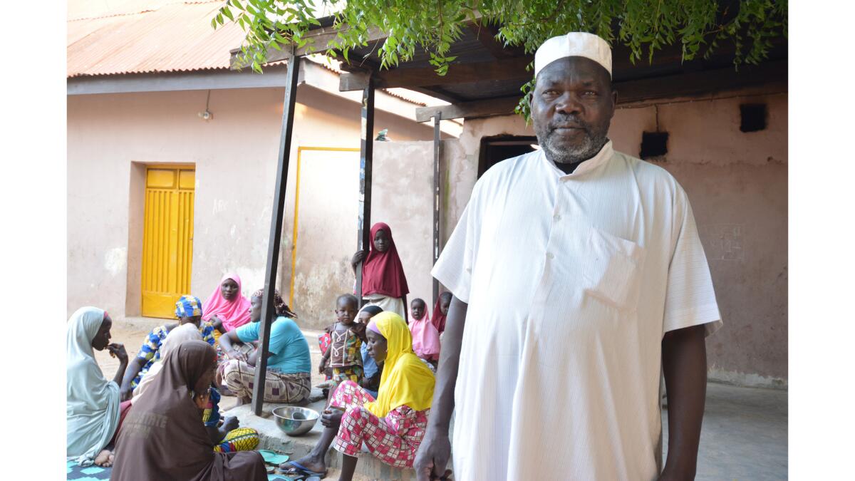 Each day, Garba Buzu donates food to needy families, and once a week a camel is slaughtered.