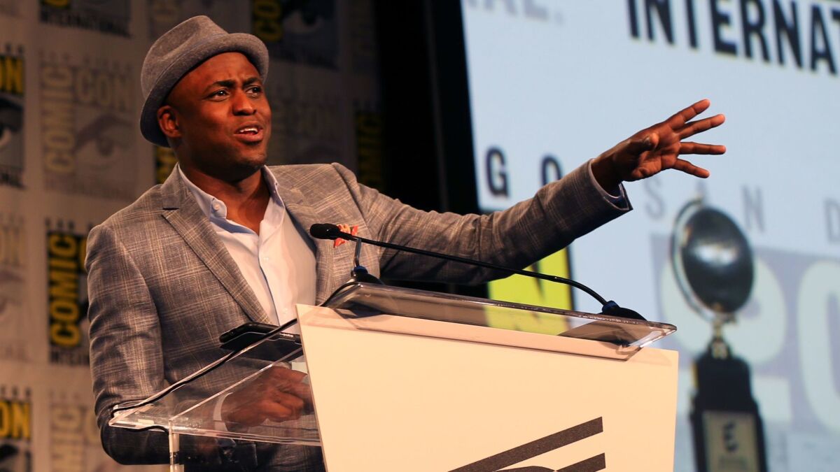 Wayne Brady speaks at the 29th annual Will Eisner Comic Industry Awards at the Hilton San Diego Bayfront Hotel during Comic-Con International 2017 on July 21, 2017.