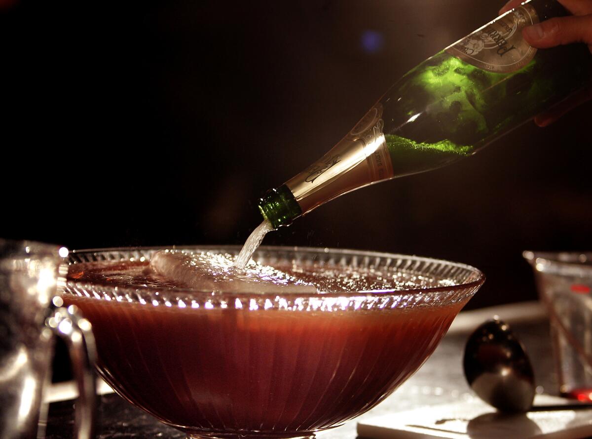 Make this Champagne punch ahead of time for a stress-free party.