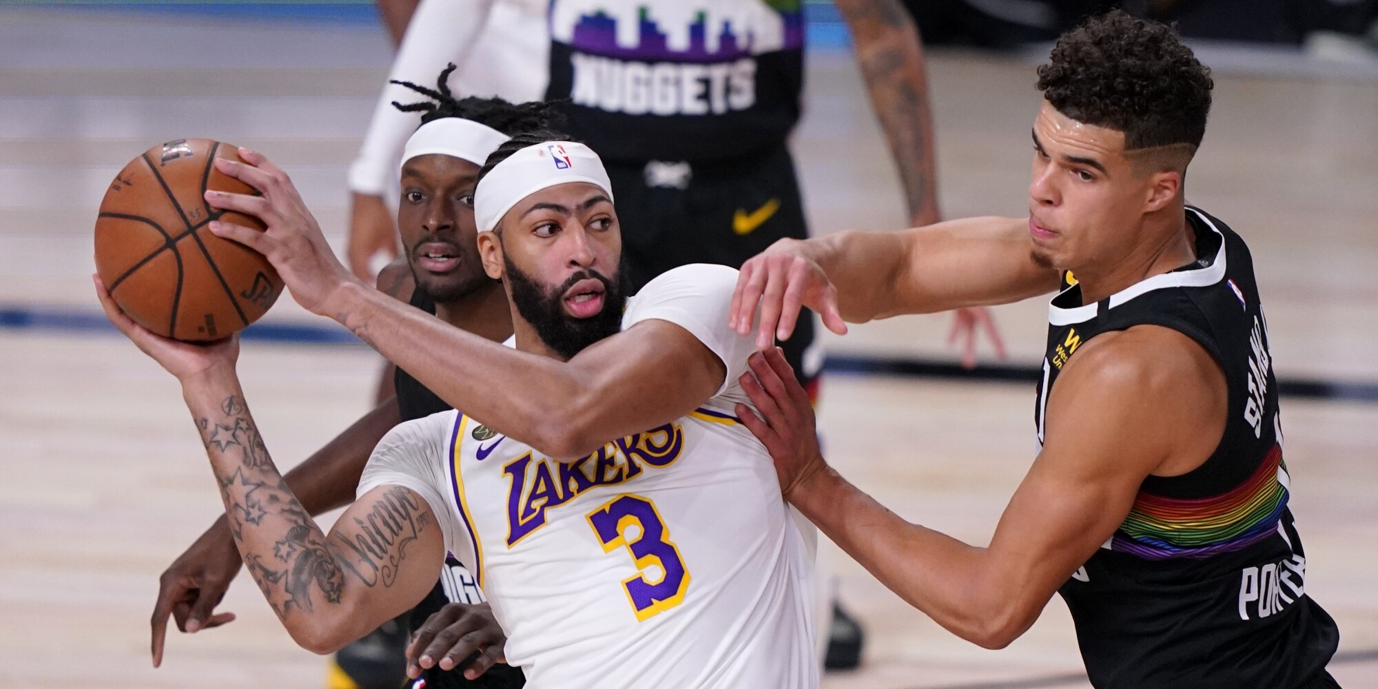 Recap Lakers Lose To Denver Nuggets In Game 3 Lead Series 2 1 Los Angeles Times