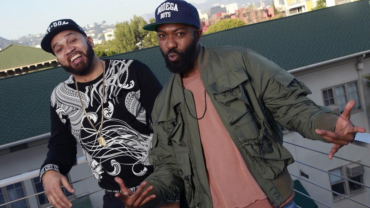 TV and podcast personalities Desus Nice, right, and the Kid Mero are making the leap from their breakout hit on Viceland to Showtime with a new late-night talk show, "Desus & Mero."