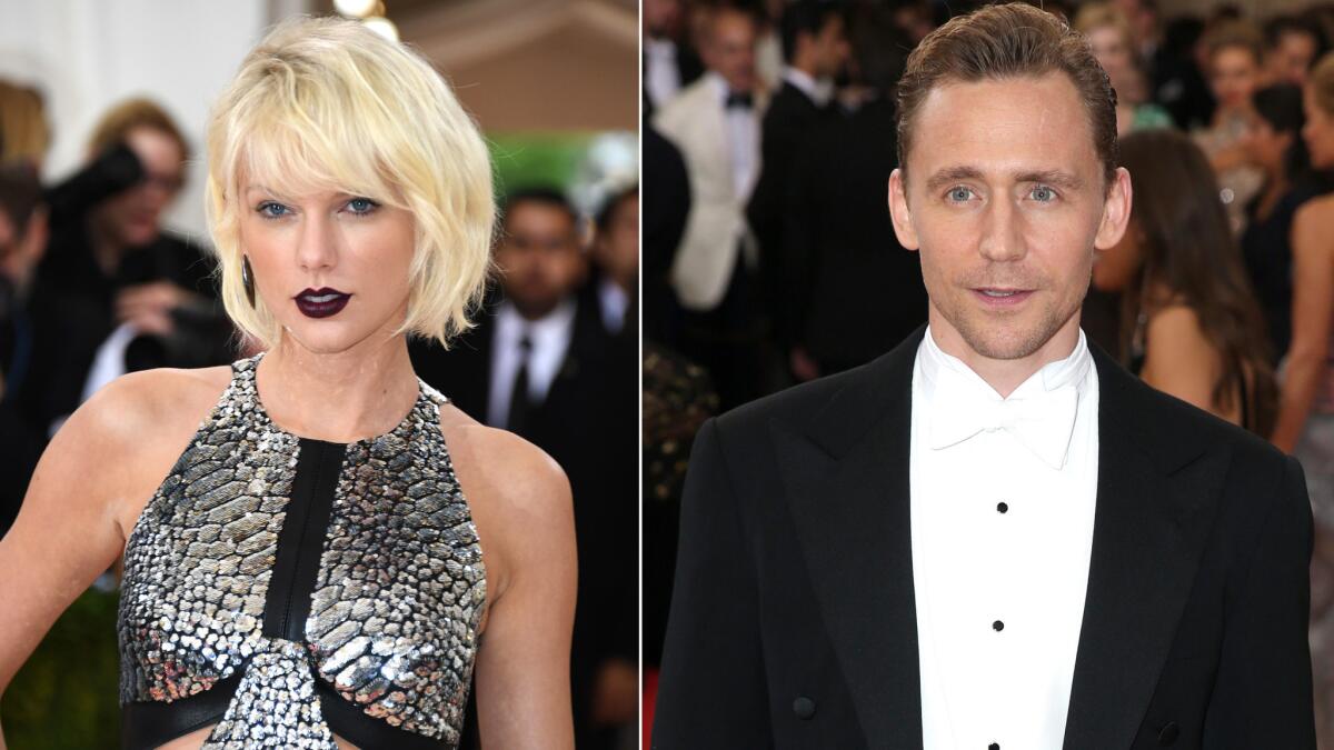 Taylor Swift and Tom Hiddleston at the Met Gala in May 2016. The pair were recently revealed to be dating.