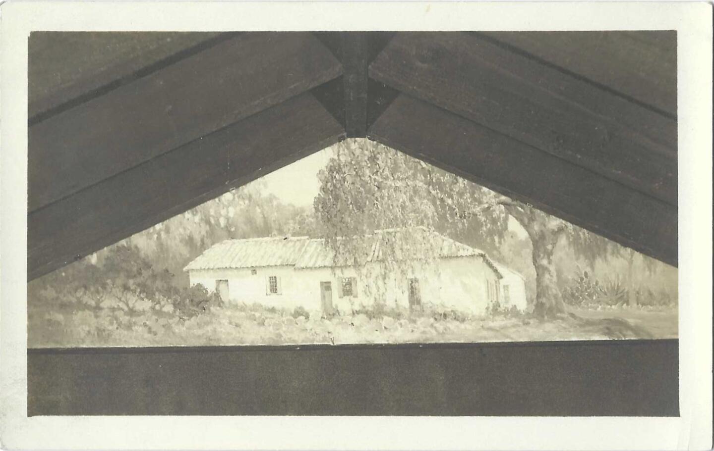 A postcard of Flores Adobe