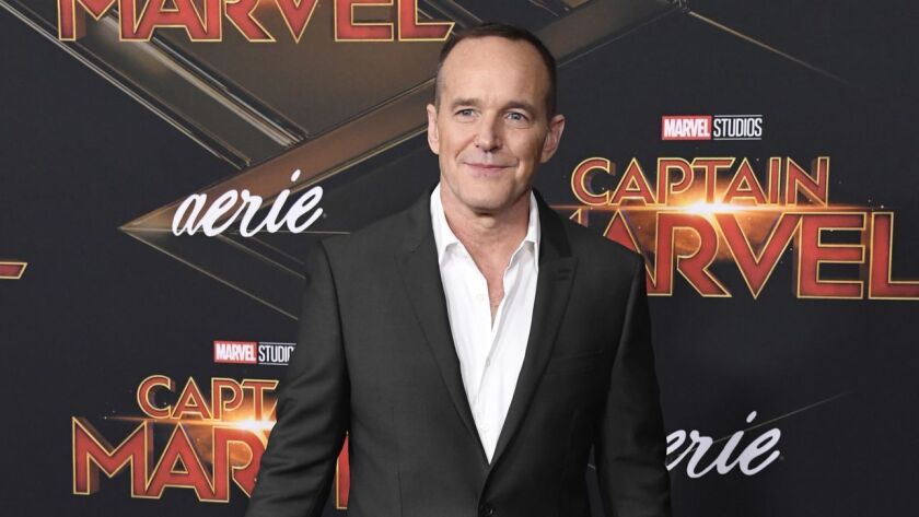 Clark Gregg at the "Captain Marvel" premiere in Hollywood.