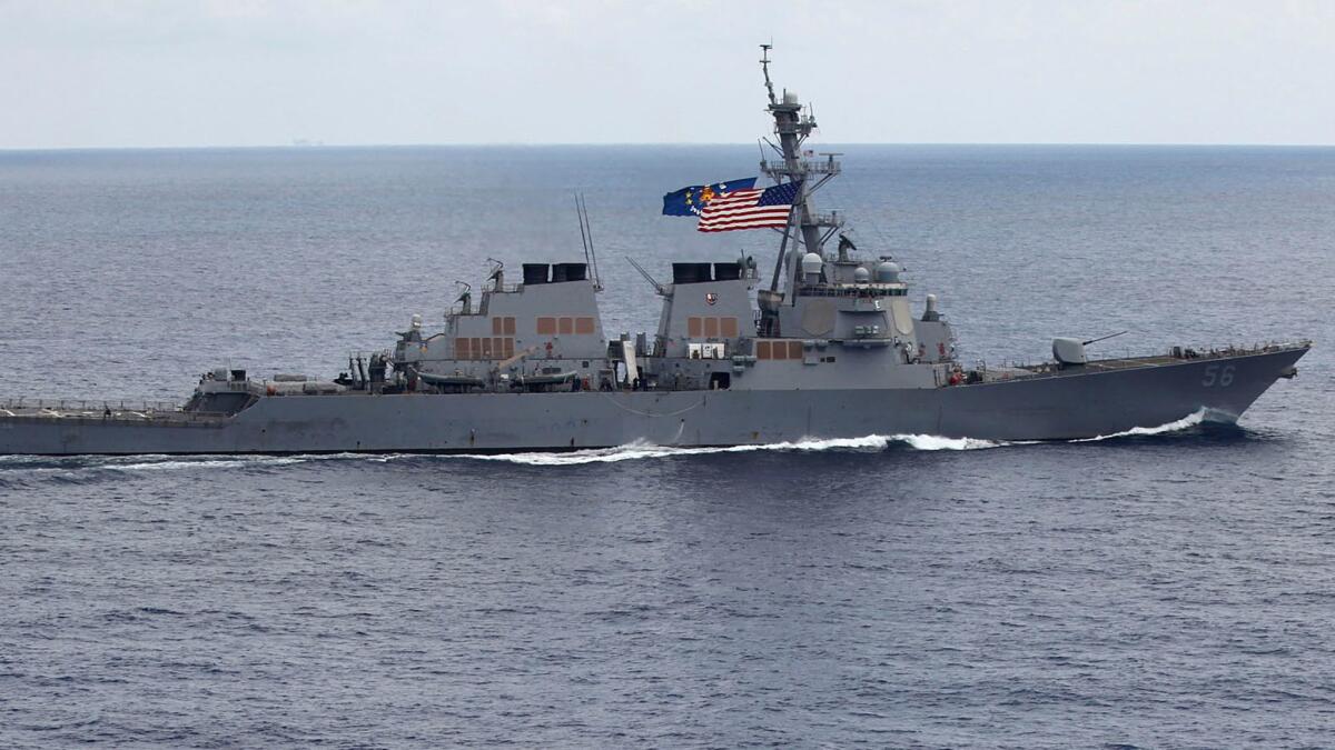 The U.S. destroyer John S. McCain sails off Vietnam in 2011.