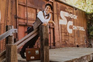 Tyler Tafolla stars in "Scott Robbins and the Traveling Show" Nov. 11-12 at Diversionary Theatre.