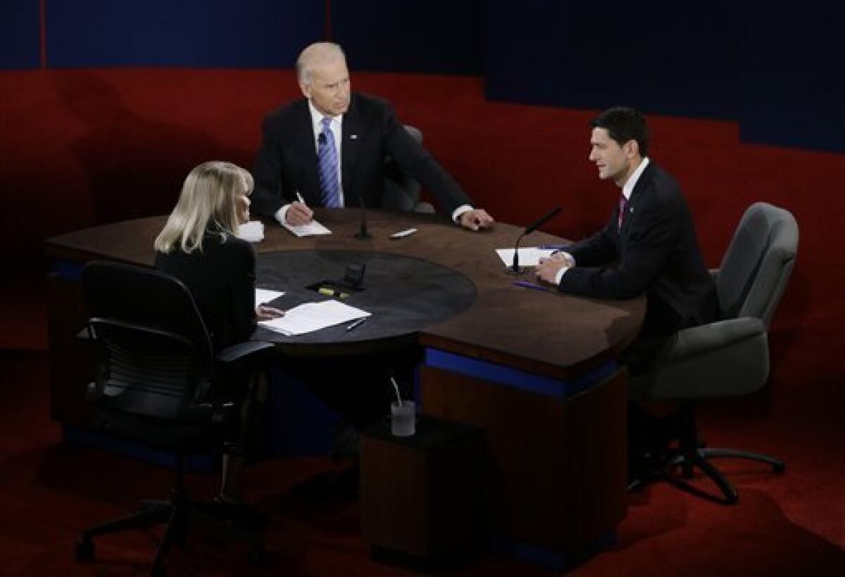 War zones, body language off-camera at debates