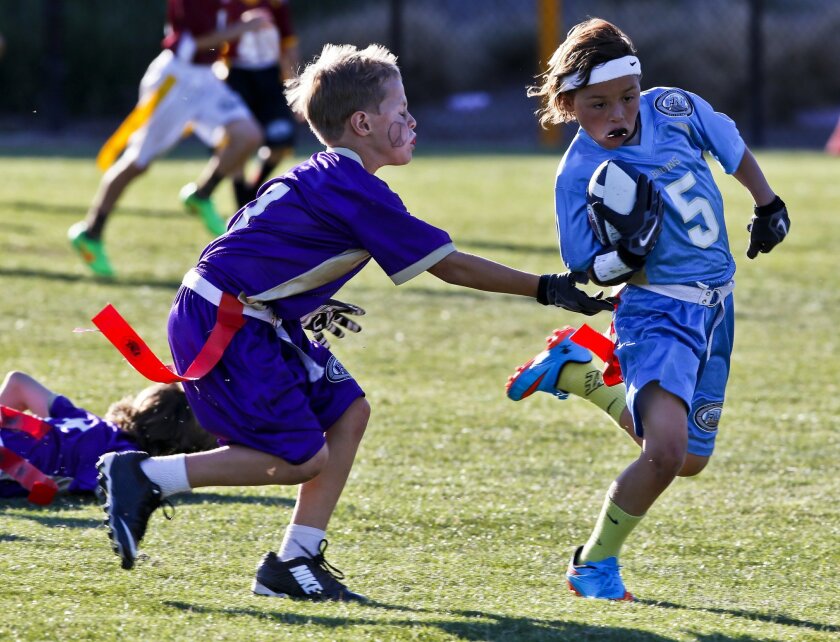 Girls Tearing It Up In Flag Football League The San Diego Union Tribune