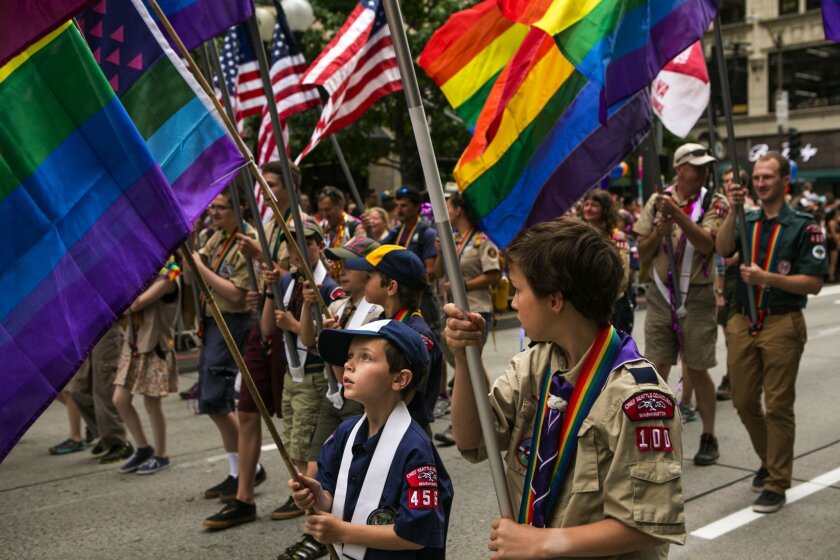 Editorial The Boy Scouts Gay Gap Los Angeles Times